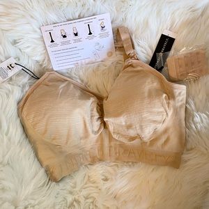 New Kindred Bravely Sublime Hands-Free Nursing & Pumping Bra medium in beige